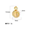 Moda Joker DIY Semiacabado Microincrustado Chapado en Cobre Accesorios de Girasol Accesorios Populares Europeos y Americanos Colgantes de Estrella