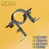 Abrazadera de Tubo de Aro Fijo Engrosado Fabricante Chenghao Vende Aro de Posicionamiento de Hierro Forjado Abrazadera de Tubo de Aro Doble Semicircular Galvanizado Ajustable
