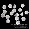 Chapéu Flor de Lírio Bicolor Galvanizado Colorido Acessórios para Corrente de Celular Pulseira Colar Base Flor de Lírio Joias Feitas à Mão DIY