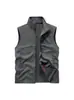 Chaleco Softshell de Cuello Alto para Hombre Casual para Exteriores Pesca Ropa de Trabajo Ajustado Multibolsillos con Cremallera Chaleco 288