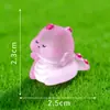 Micro Paisagem Desenho Animado Fofo Dinossauro Animales que Brilham no Escuro Figuras DIY Decoração de Saquinho Surpresa Acessórios Ornatos de Resina para Mesa