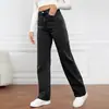 Jeans 2026 Verano Nuevo Estilo Europeo y Americano Estilo de Moda Tendencia para el Trabajo Pantalones Rectos de Pierna Ancha Jeans Elásticos Lavados