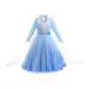 Comércio Exterior Frozen 2 Vestido Princesa Elsa Vestido Elsa para Meninas Saia Vestido de Performance Crianças Vestido