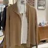 ONIVINTAG 2026 Otoño Nuevo Patchwork de Lino Falso Dos Piezas Top de Punto Cardigan para Mujer