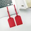 Porta Pasaje de Abordar Hecho de Cuero de PU Engrosado con Tapa Plegable Horizontal y Vertical, Portatarjetas con Hebilla Metálica, Papel para Firmar, en Stock para Venta al Por Mayor, Etiqueta para Equipaje