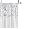 Cortina de Ducha Colgante Transfronteriza al por Mayor de Punto Cortina Floral para Baño Sin Instalación Engrosada Impermeable y Resistente al Moho Fábrica de Cortinas de Ducha