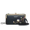 Novo Estilo Dropshipping Transfronteiriço Novo Estilo Bolsa Bordada Multifuncional para Celular Feminina Dropshipping Transfronteiriço Carteira Feminina Multicor de Grande Capacidade