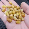 Xinjiang Hotan Cuentas de Maíz Dorado Jade Cuentas Sueltas Jade Amarillo Rock Jade Inglés Ovalado Passepartout Accesorios para Joyería Cuentas