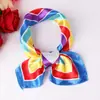 Lenço de Seda Profissional para Uso Bancário, Comissária de Bordo, Hotel, Etiqueta Móvel, Uniforme de Trabalho, Lenço Quadrado Pequeno, Lenço Colorido Feminino para Primavera e Verão
