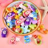 Cola Creme Pequenos Acessórios DIY Materiais Artesanais Acessórios de Estilo Misto Brinquedo Alimentício Sacolas Surpresa Acessórios de Resina Série Frutas