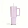 Taza de coche con asa de 40 oz transfronteriza, taza gigante aislada de acero inoxidable 304, taza de agua resistente al hielo, taza para coche