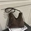 Moda Inverno 2025 Cor Sólida Casual Casual Grande Capacidade Múltiplas Posições Ombro Cruzado Mochila Feminina