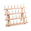 Estante de alambre encerado hecho a mano de cuero DIY cuero cosido a mano alambre de alambre redondo de alambre encerado estante de alambre de almacenamiento carrete de madera maciza almacenamiento marco de madera