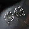 VegaDoce e fresco design de clipe de orelha de prata integrado em espiral de alta qualidade sem perfuração com senso de design