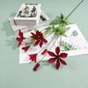 Nueva artificial de 8 cabezas de alambre Loto Loto boda salón de bodas decoración fila de flores camino lead arreglo floral decoración comercio exterior flor artificial