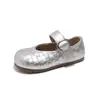 Sapatos de Couro Estilo Francês para Crianças 2026 Nova Moda Outono Sapatos de Princesa para Meninas, Sapatos de Solado Macio, Mocassins