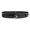 Cinto Decorativo de Couro Feminino para Cintura, para Ternos e Casacos, Estilo Trendy Ins, Cinto Largo de Uso Duplo para Vestidos, Cinto para Roupas de Exterior