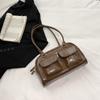 Comércio Exterior Cross-border Women's Bag 2024 Nova Europeia e Americana Solid Color PU Grande Capacidade Underarm Shoulder Bag Korean Fashion Women's Bag