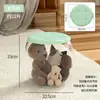 Banquito de almacenamiento para niños, caja de almacenamiento de peluches, cubo de almacenamiento, banquito de almacenamiento mágico transparente que se puede usar como asiento