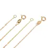 Cadena de eslabones cruzados calandrados enchapada en plata 925 oro rosa collar de plata japonés y coreano cadena de emparejamiento simple cadena de clavícula color dorado cadena larga en forma de O