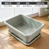 Maceta de plástico rectangular gruesa para plantar frutas y verduras, ideal para balcón familiar, maceta grande y duradera.