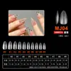 Arte de Uñas Arte de Uñas Ultra-delgado Sin Rastro Uso Extensión de Uñas Sin Limar Transparente Semimate Pegatina Completa Medio Pegatina Parche para Uñas