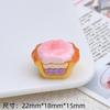 Accesorios de resina, crema, pegamento, dibujos animados, bricolaje, horquilla, agujero, zapatos, hebilla, joyería, decoración, estéreo, sándwich, huevo, tarta, comida, juego
