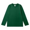 230g Algodón Peinado Xinjiang Tejido Ajustado Sailuo Primavera y Otoño Suelto Moderno Cuello Redondo Manga Larga Camiseta Base para Hombre y Mujer
