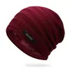 Gorros de Punto para Hombre y Mujer, Gorros de Lana, Letreros Metálicos de Moda, Gorros Cálidos para Exteriores, Protección para Orejas de Terciopelo, Exportación Transfronteriza