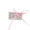 Accesorios de Lazo de Tela Rosa a Cuadros con Forma de Corazón para Coser, Frescos y Sencillos, Accesorios DIY para Bolsos, Zapatos, Flores, Sombreros y Ropa