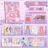 Adesivos de Diamante Urso Kaba para Fantasia, Não Requer Corte, Fofo Atualizado Princesa DIY Ponto-Diamante Combinando Cenário Adesivos de Maquiagem