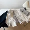Chaqueta de Trabajo Retro Oversize con Hombros Caídos Estilo Coreano para Mujer, Gabardina Holgada y Relajada de Moda de Nicho, Nuevo Modelo de Otoño 2025