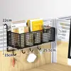 Estante de Almacenamiento para Escritorio de Oficina Artículos de Oficina Organizador de Estación de Trabajo para Chicas Estante Colgante de Pared Cesta Colgante para Dormitorio