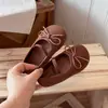 Zapatos Infantiles de Cuero Mate Francés 2026 Primavera/Otoño Nuevo Estilo Coreano Zapatos de Princesa con Lazo para Niñas Suela Suave Versátiles Zapatos de Vestir