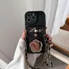 Espejo de Maquillaje Adecuado para Funda de Teléfono Móvil Iphone16Promax Todo Incluido Apple 17Air Cartera con Monedero Cruzado 14/15