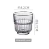 Copo de Vidro Americano Empilhável, Copo para Bebidas de Restaurante Ocidental, Copo para Chá de Frutas, Copo de Cerveja para Bar, Copo para Café Latte, Taça de Vinho