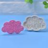 Feliz Cumpleaños Placa de Palabras Forma de Nube Molde de Silicona para Hornear DIY Hornear Pastel Mousse Molde