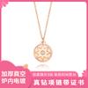Collar de diamantes de ocho estrellas de moda de venta caliente transfronteriza cadena de clavícula para mujer que combina con todo collar de acero de titanio con diamante real entrega de una pieza