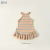 TIMO Verano Nuevo Vestido Niña Verano Cuello Estilo Étnico Vestido Chaleco Vestido Infantil Princesa Vestido de Moda