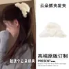 Presilha Pequena Garra Minimalista de Luxo Leve em Formato de Nuvem, Piranha Elegante e de Alto Padrão para Cabelo Feminino, Acessório de Cabelo Presilha Tubarão para Parte de Trás da Cabeça