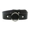 Oye Nuevo Estilo Punk Callejero Harajuku Chica Suave Unisex Collar Gargantilla de Cuero Collar de Cuello Redondo Japonés y Coreano para Mujer