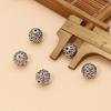 Joyería de plata de ley 925 al por mayor Accesorios DIY de plata tailandesa Cuentas sueltas Cuentas de plata 9/10mm Accesorios de cristal Cuentas de plata Cuentas huecas