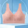 Fivela de Abertura Frontal Mais Gorda Plus Size Estilo Mãe Costas Bonitas Sem Aro Sutiã de Uma Tasseia Envolto no Peito Sutiã Sexy Lingerie para Mulheres
