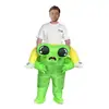 Especial transfronterizo para el Festival de Halloween divertidos suministros para fiestas disfraz de juego ET alienígena verde ropa inflable