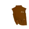 Camiseta sin mangas XIA'X de verano para chica, estilo coreano, simple, versátil, cuello medio, manga corta abullonada pequeña, color liso, para llevar en capas o como prenda exterior con un hermoso diseño en la espalda