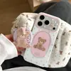 Funda magnética con soporte de oso rosa y estrella linda para Apple 17 Pro Max, adecuada para 16 Pro magnético y 15 Pro