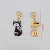 Explosiones Transfronterizas Aleación de Cara Brillante Colgante de Zorro Gato Llavero Colgante para Bolsa Colgante de Memoria USB Llavero para Dama