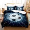 Cama de impresión digital de fútbol caliente transfronteriza de Amazon, suministro de fábrica de tres piezas al por mayor para impresión de mapas