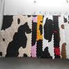 Estampado de Vaca Estampado de Crin de Caballo Imitación Estampado de Leopardo Grande y Pequeño Estampado de Leopardo de Siete Colores Crin de Caballo Piel Artificial Tela para Material de Zapato Leopardo