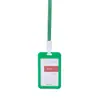 Juego de tarjetas tarjeta de trabajo insignia de doble cara cuerda para colgar tarjeta de exposición tarjeta de trabajo etiqueta de control de acceso para autobús etiqueta de empleado